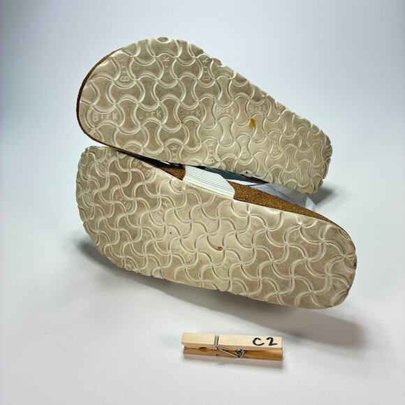 Birki's by Birkenstock Blue White Striped Thong Flip Flop Sandals Women's Size 8 - Picture 10 of 10